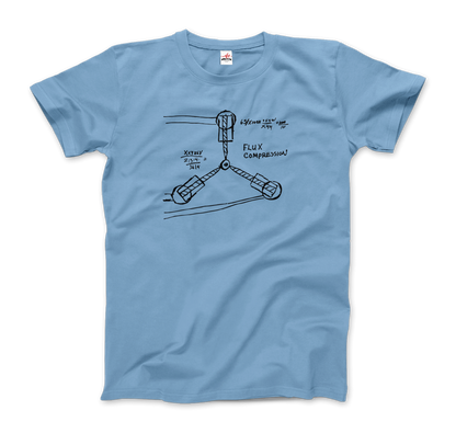 Flux Capacitor Sketch from Back to the Future T-Shirt-8