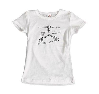 Flux Capacitor Sketch from Back to the Future T-Shirt-4